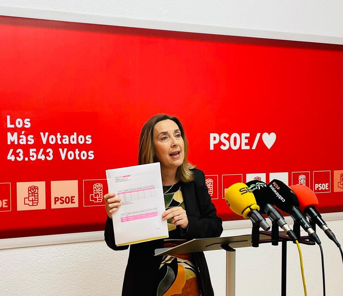 La concejala del PSOE, María José Martínez