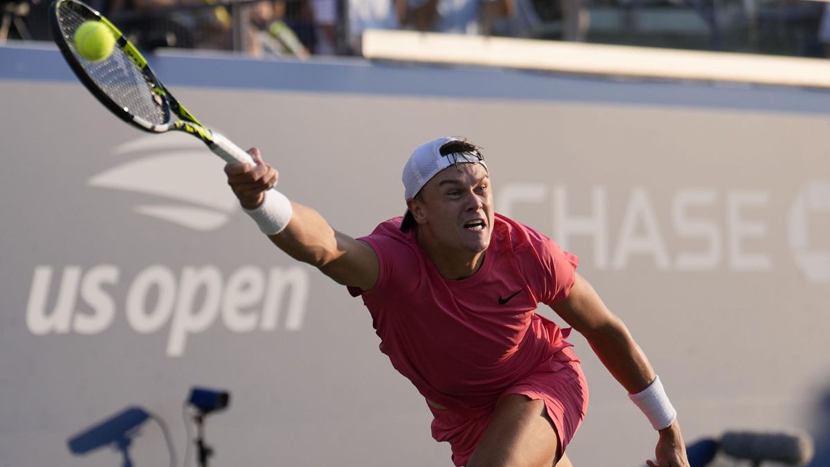 Holger Rune, en la primera ronda del US Open.