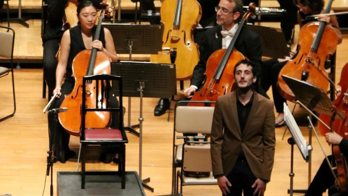 El compositor Fabià Santcovsky en el Bunkamura Orchard Hall de Tokio.