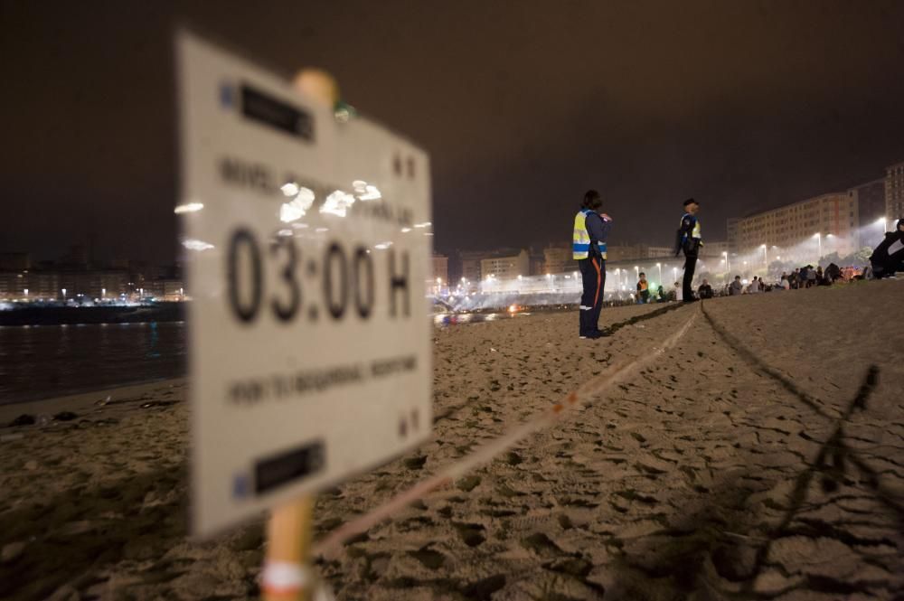 Así transcurrió la noche y amanecieron las playas