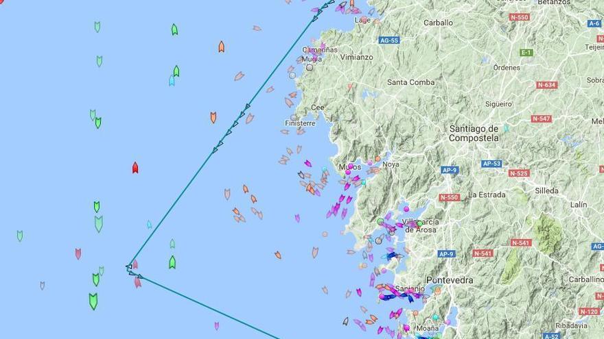 Recorrido del remolcador &quot;Ría de Vigo&quot;