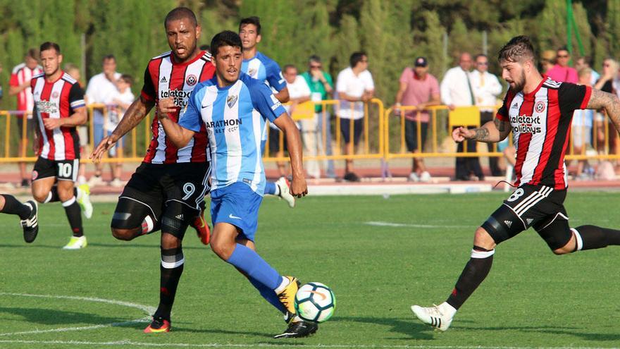 Pablo Fornals, durante un lance del partido contra el Sheffield United.