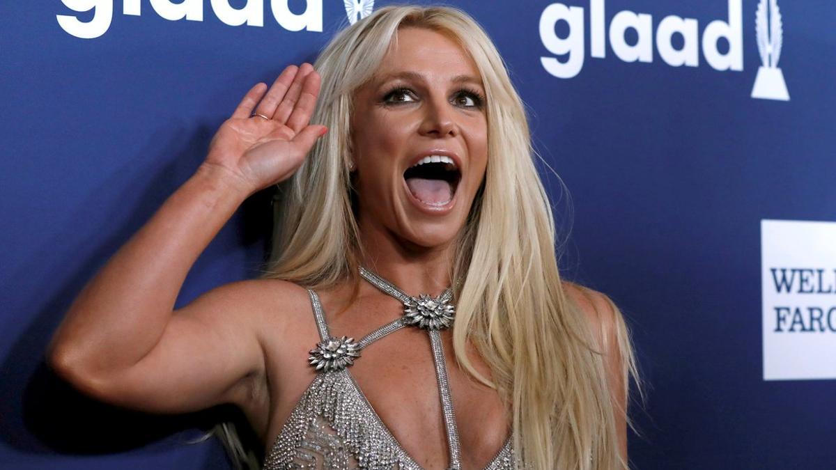 Britney Spears, durante la entrega de unos premios en beverly Hills, hace un año.