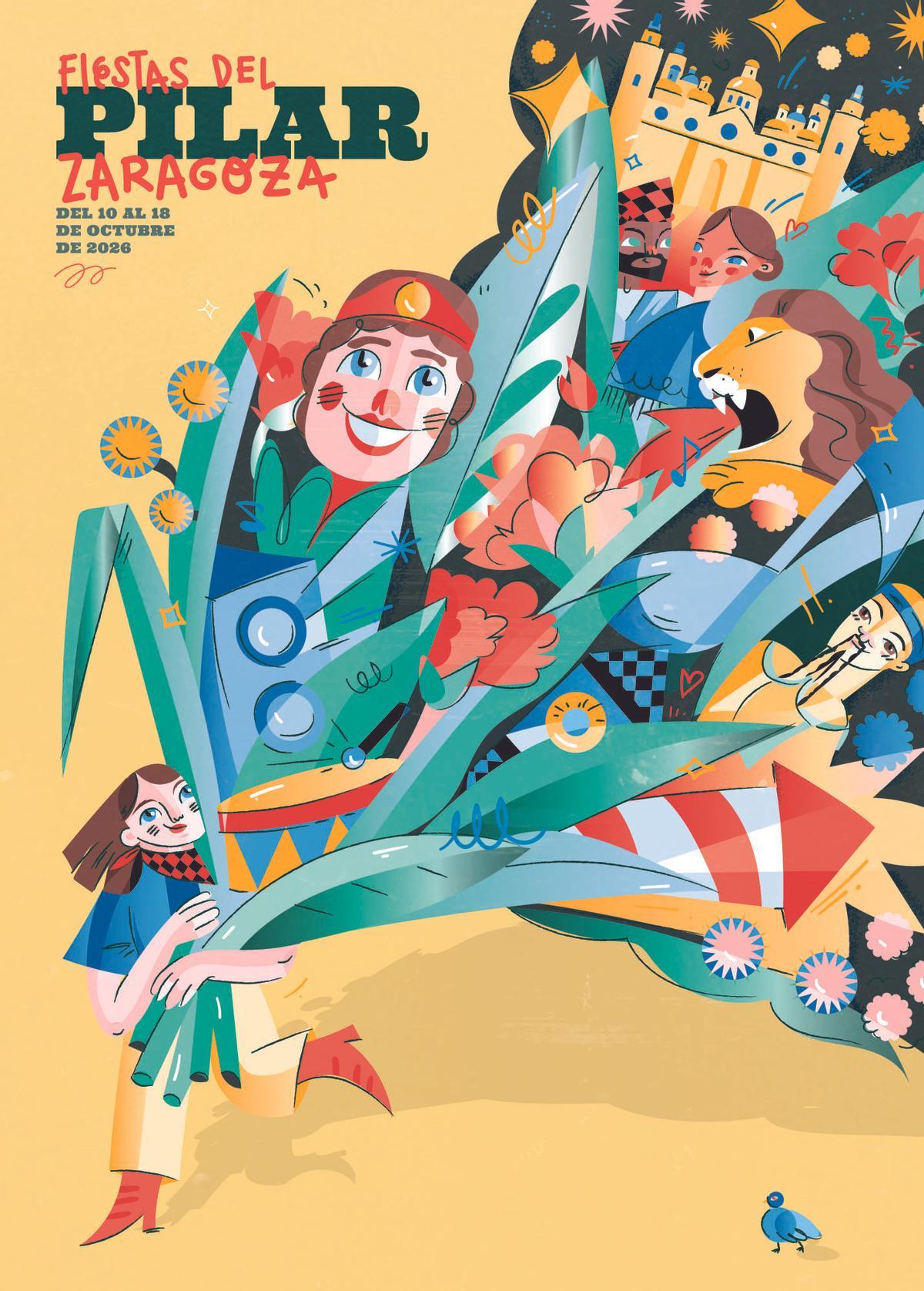 Cartel de Jesana Motilva, 'La ciudad en ofrenda'.