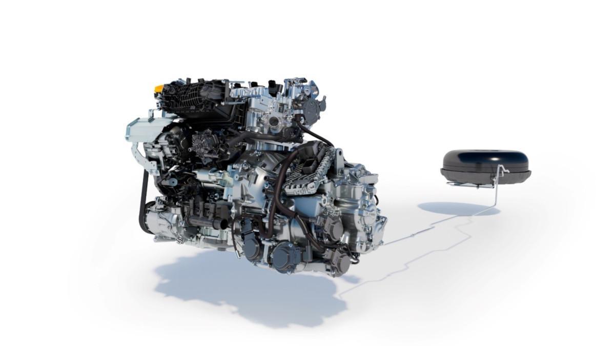 Motor y depósito de GLP del Renault Captur Eco-G 120 CV