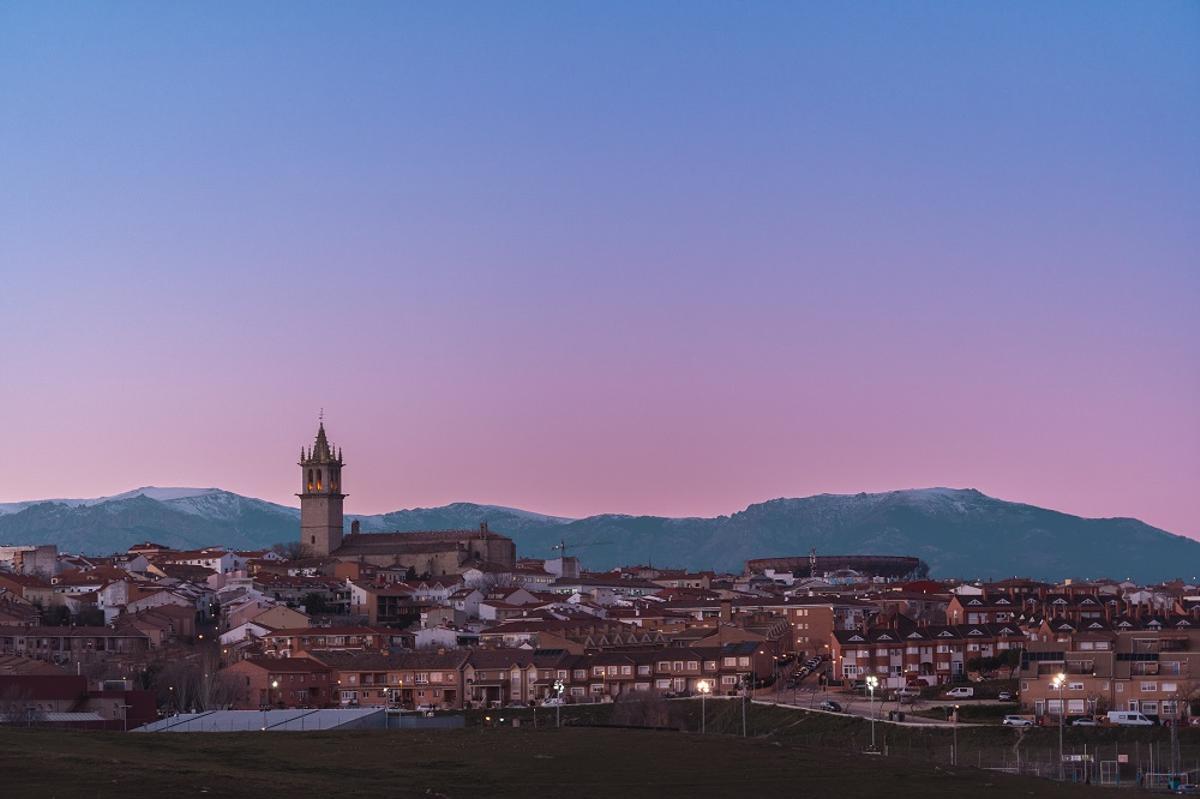 Imagen del atardecer en Colmenar Viejo