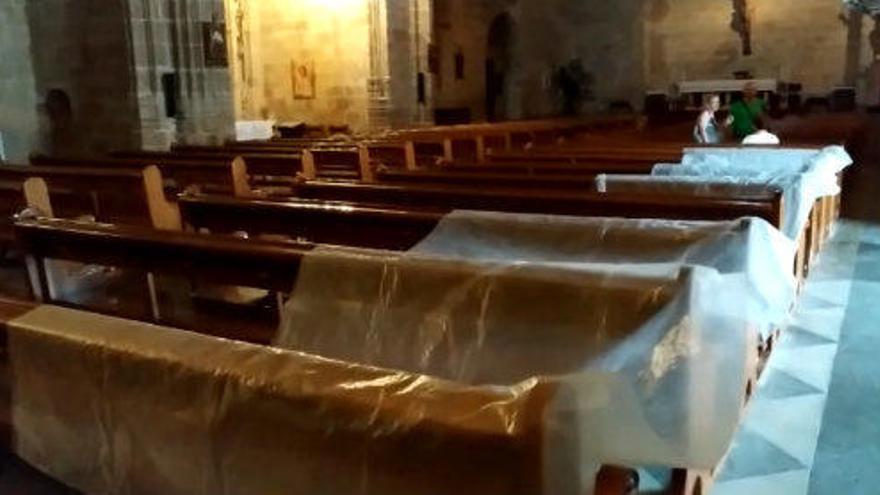 Goteras en la iglesia gótica de Xàbia