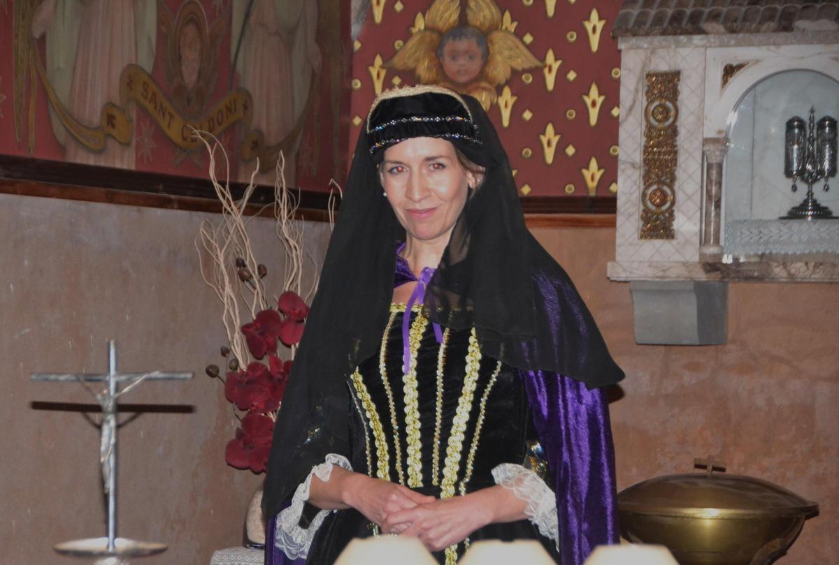 Una de les quatre protagonistes del recorregut guiat