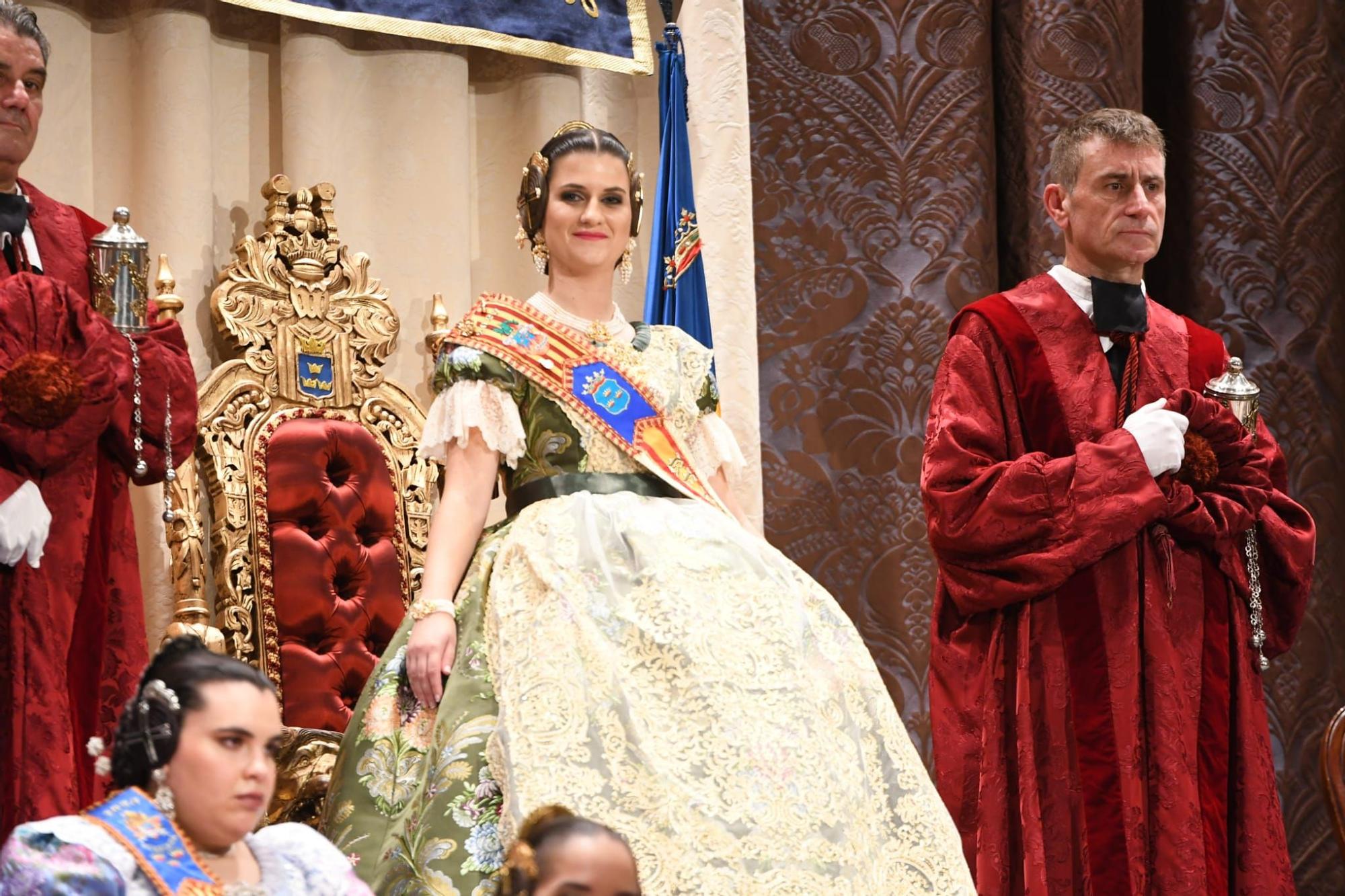 La exaltación de la reina fallera mayor de Burriana del 2023, en imágenes