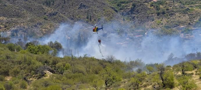 Incendio en la zona de Llano Grande