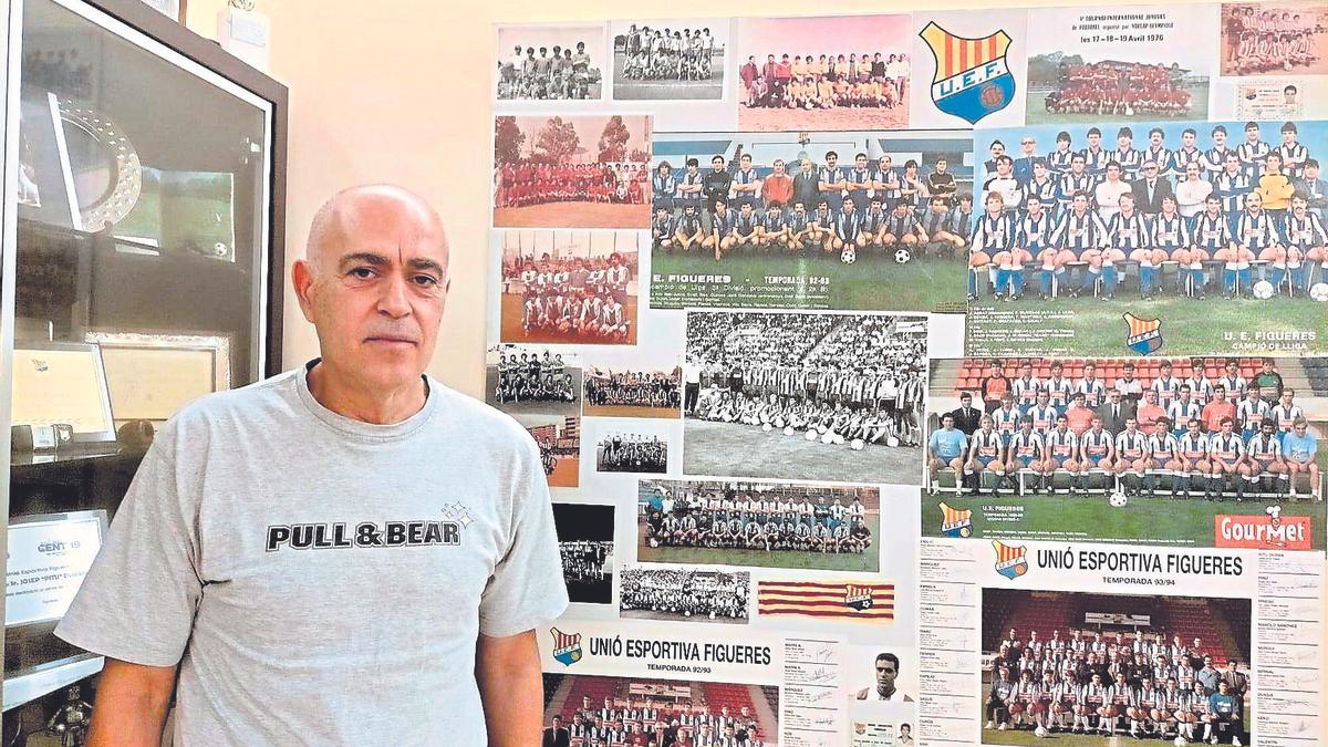 Pitu Duran té un petit museu particular a casa amb ple de fotos, trofeus i records