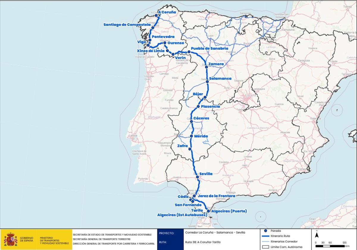 Ruta Coruña-Tarifa