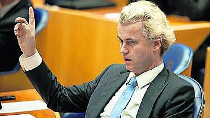 El líder del partido antimusulmán holandés, Geert Wilders.