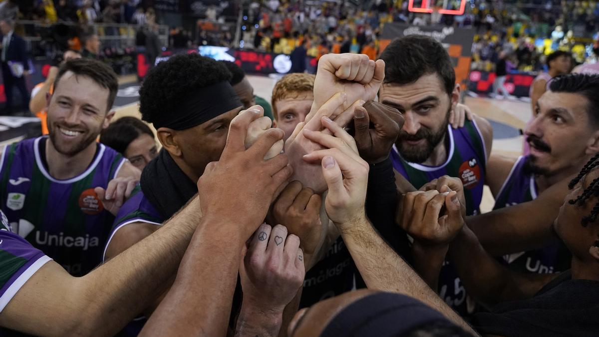 Partido de cuartos de final de la Copa entre Unicaja y Joventut
