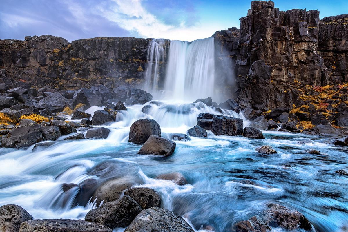 Oxarafoss en el parque nacional de Thingvellir