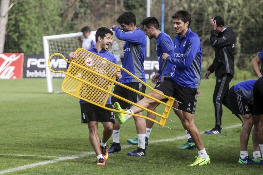 Entrenamiento del Real Oviedo en El Requexón