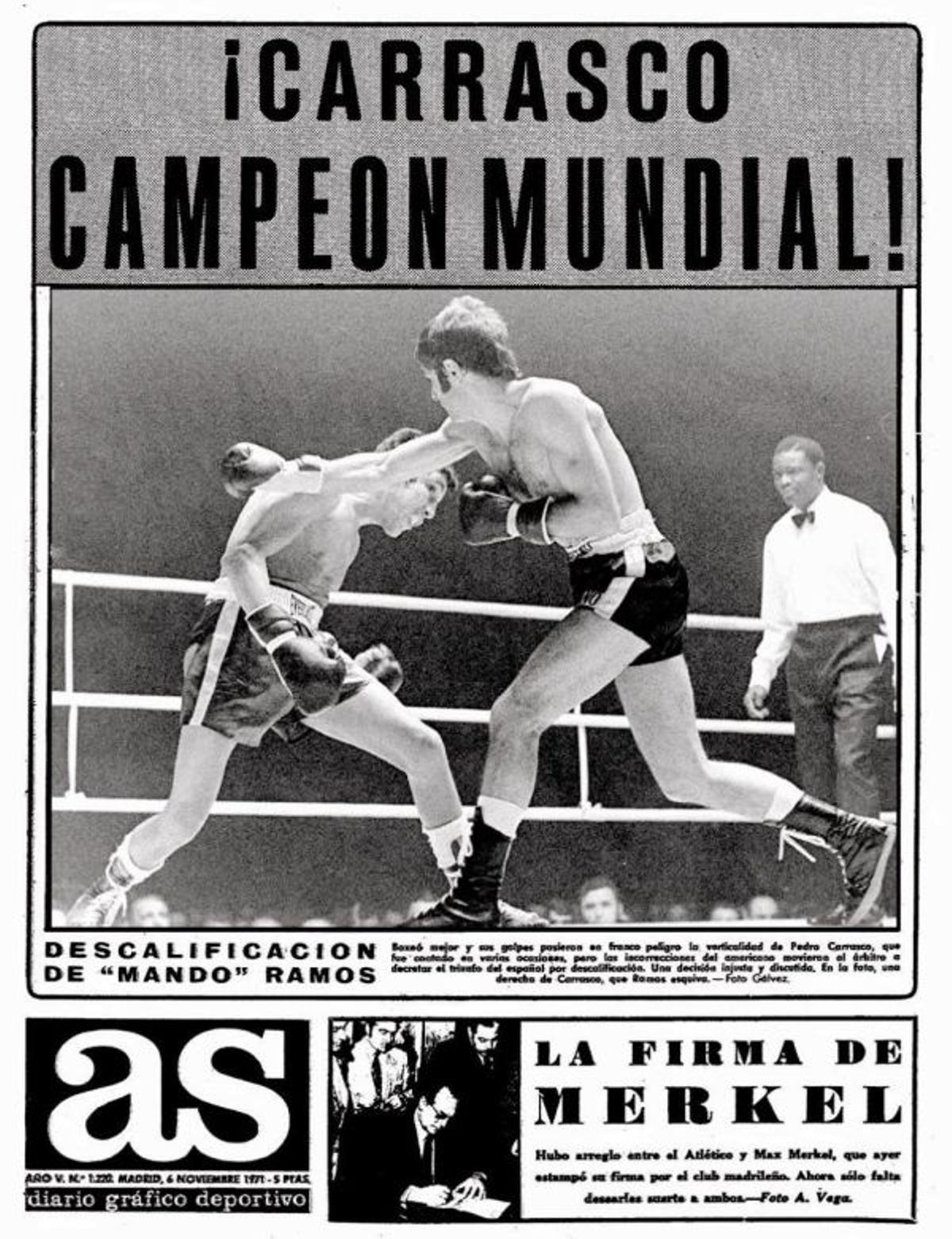 Portada diario AS, 6 de noviembre de 1971