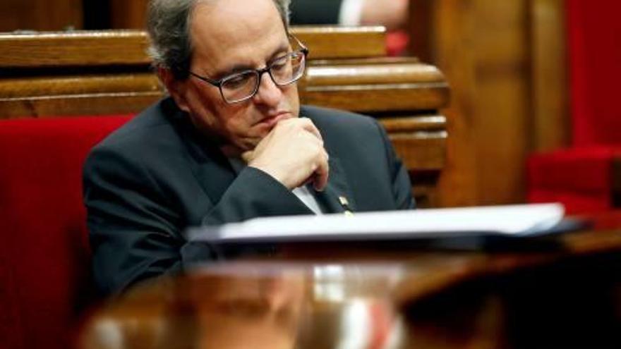 Quim Torra, ahir al Parlament.