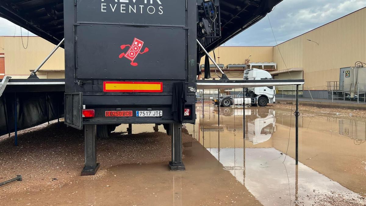 Imagen de la zona donde debía hacerse el concierto de Despistaos.