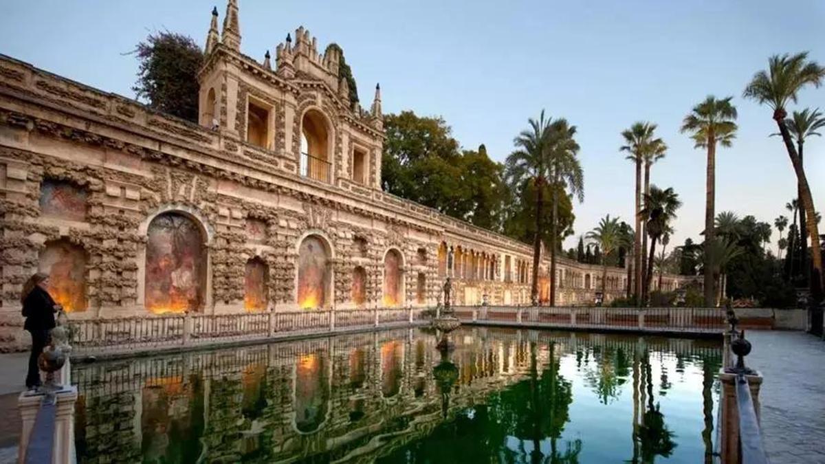 Estanque de Mercurio del Alcázar.
