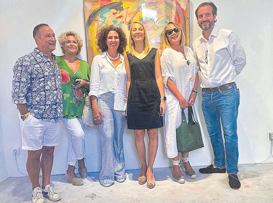 Carlos Álvarez, Fátima Coll, Kika Ferrer, Mar Ripoll, Águeda Ropero y Joan Serra, en Setanta 7 Espai d’Art .