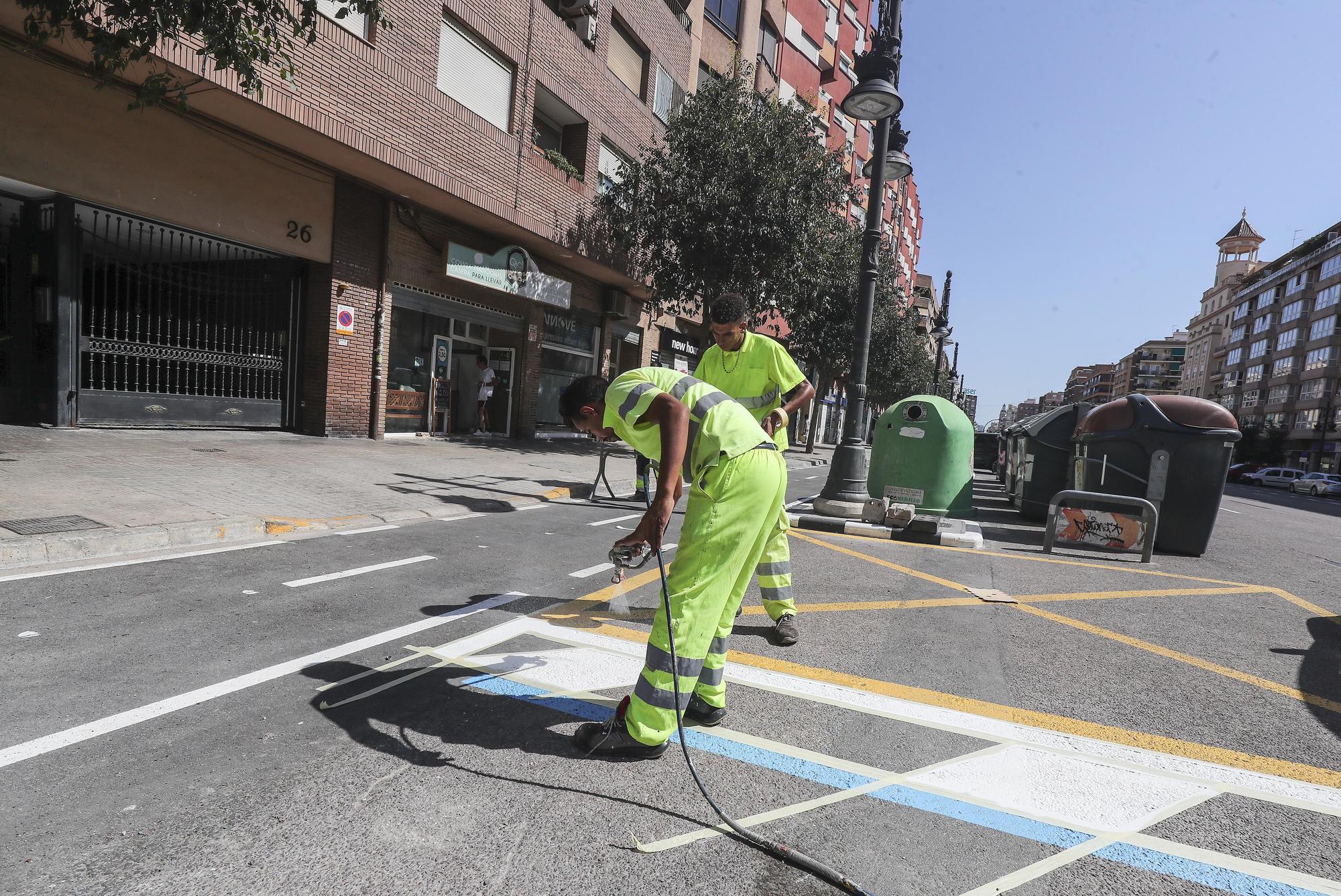 Así van las obras del carril bici de la Avenida del Cid