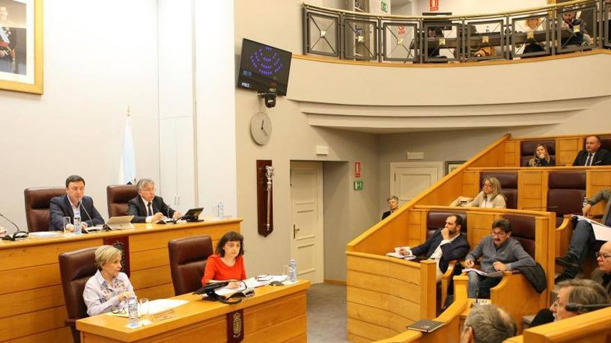 Pleno que se celebró ayer en la Diputación.