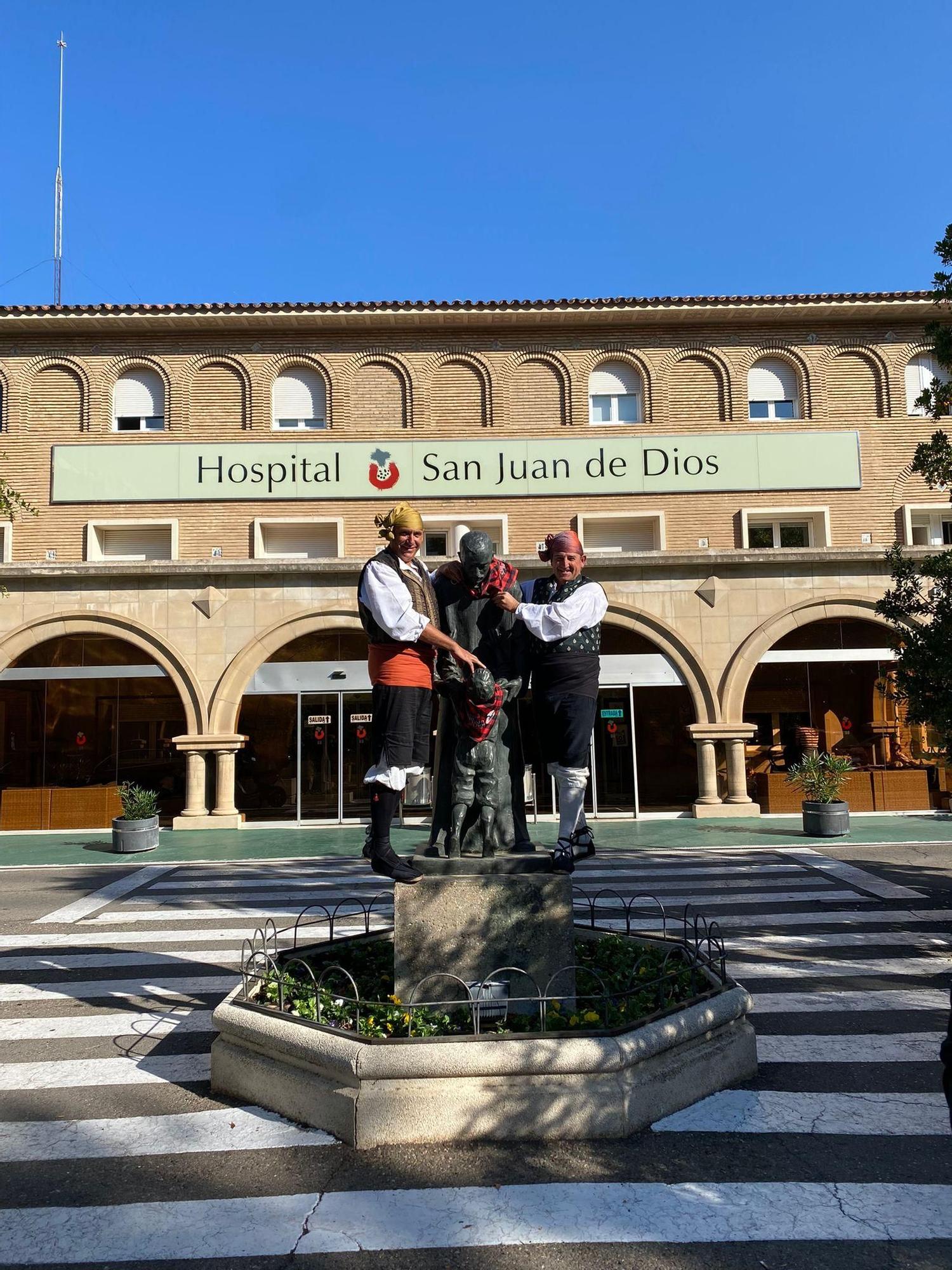 Misa Baturra y Ofrenda de Flores a la Virgen del Pilar en el Hospital San Juan de Dios Zaragoza