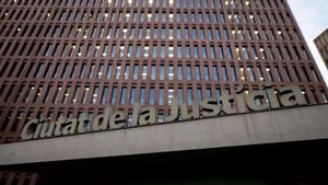 Entrada de la Ciudad de la Justicia de Hospitalet de Llobregat.