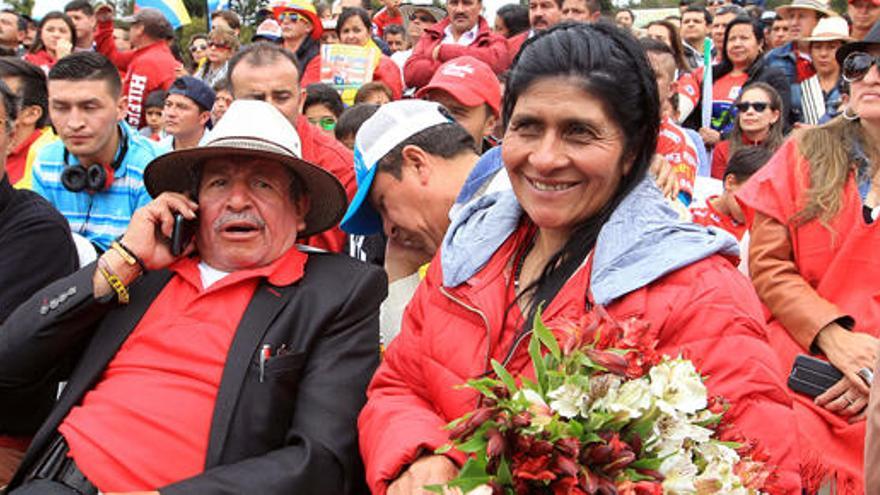 Los padres de Quintana siguen en Colombia la Vuelta.