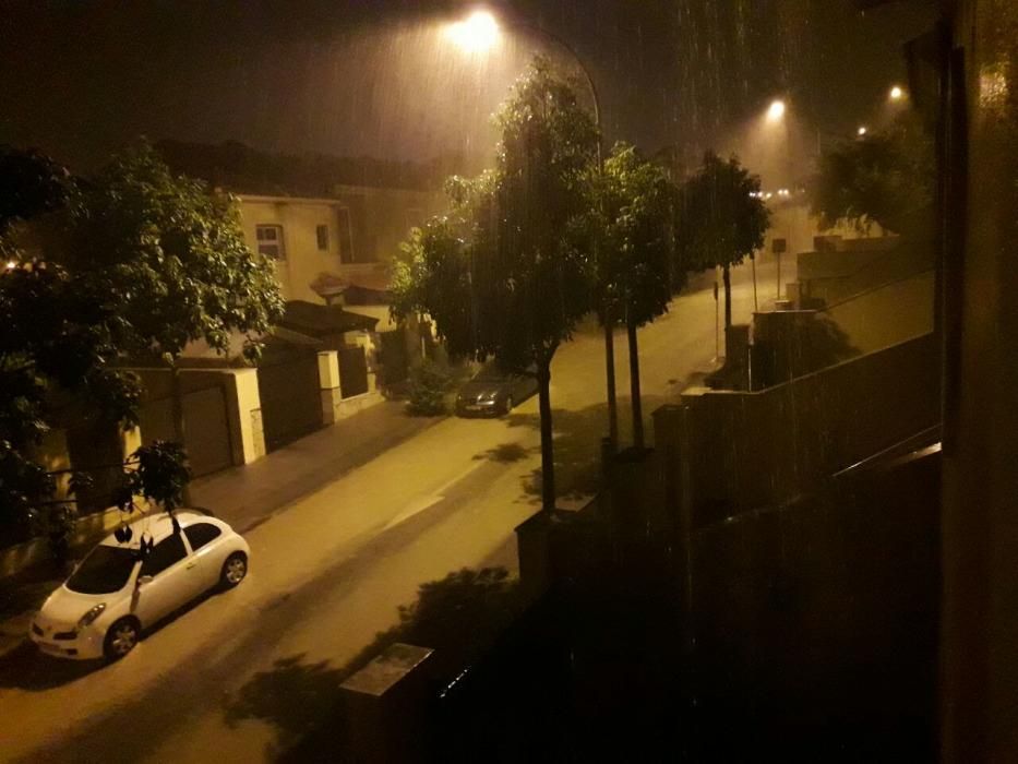 Las imágenes del temporal de lluvia en Málaga