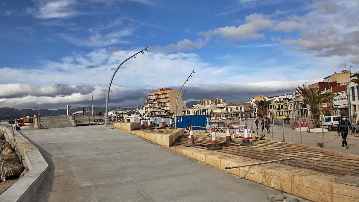 Las obras del puerto del Molinar.