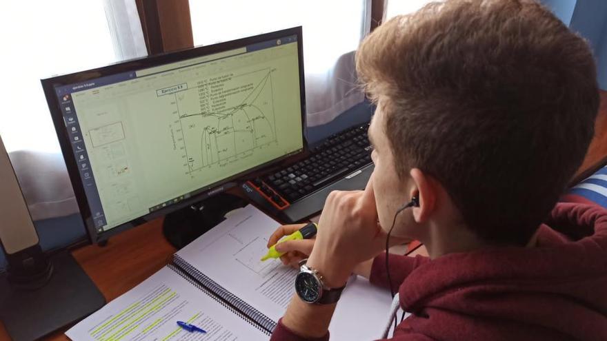 Los alumnos de la Universidad de Oviedo terminarán el curso de forma telemática