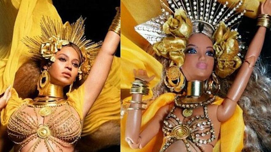 Homenaje a Beyoncé con una barbie embarazada