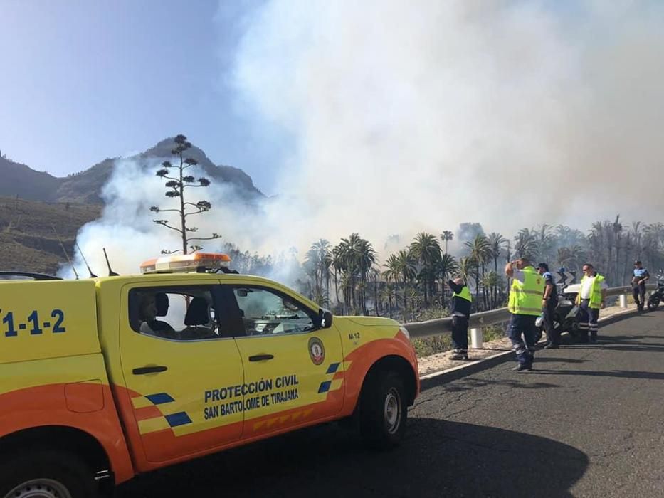 Incendio en Fataga