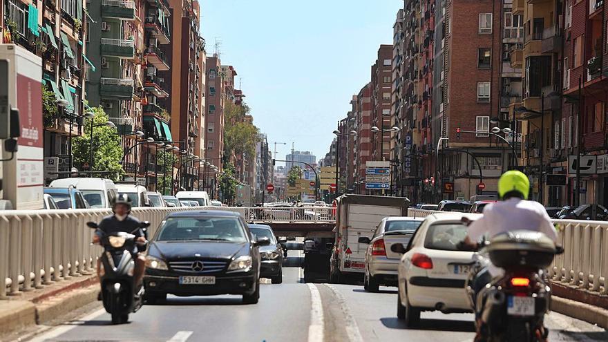 La avenida Pérez Galdós con el túnel para tráfico rodado. | J.M.LÓPEZ