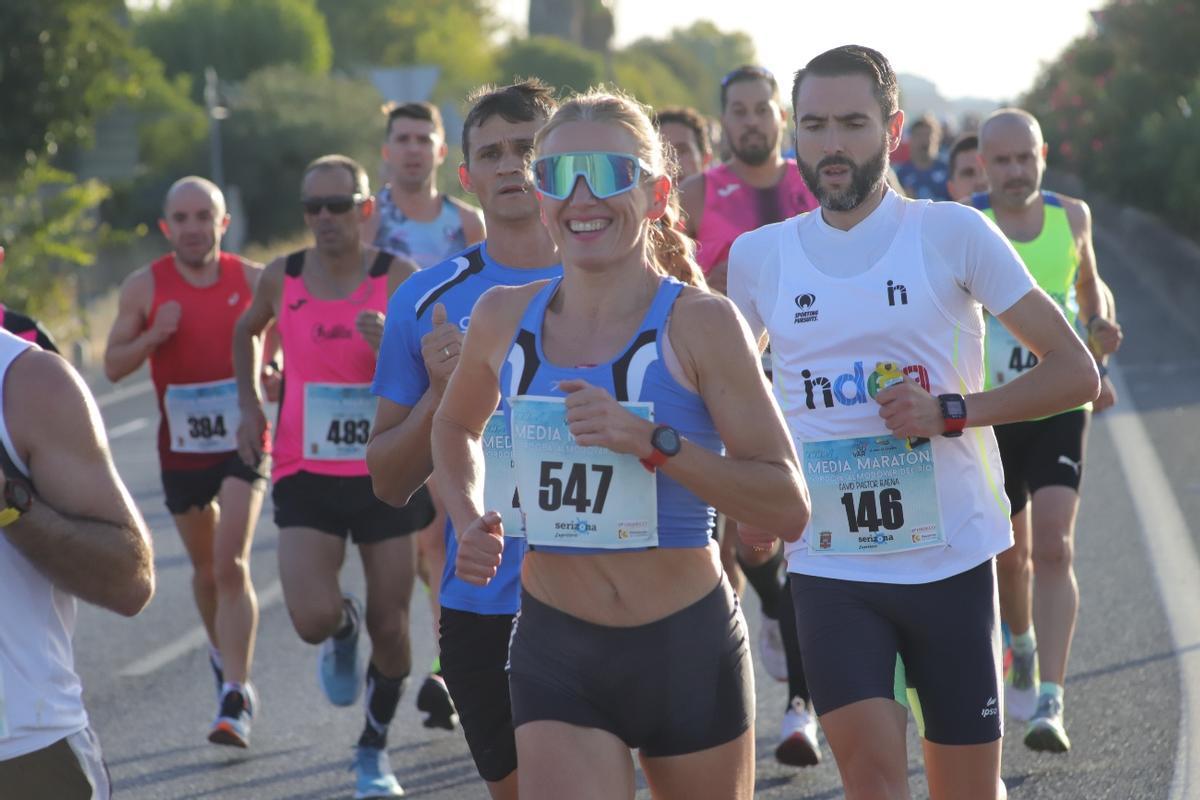 Raquel Hernández, durante la pasada edición de la Media Córdoba-Almodóvar.