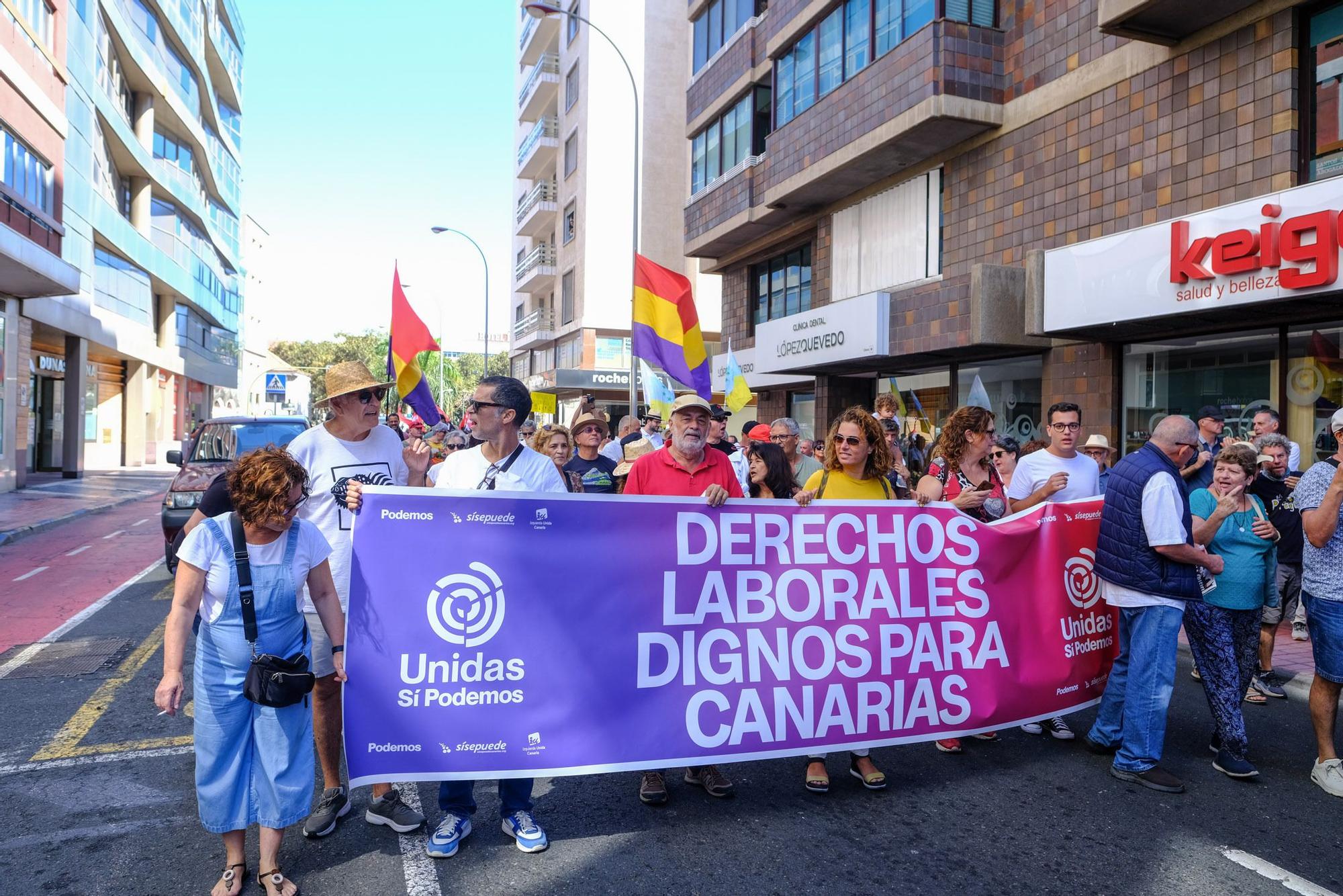 Manifestación por el Primero de Mayo en Las Palmas de Gran Canaria