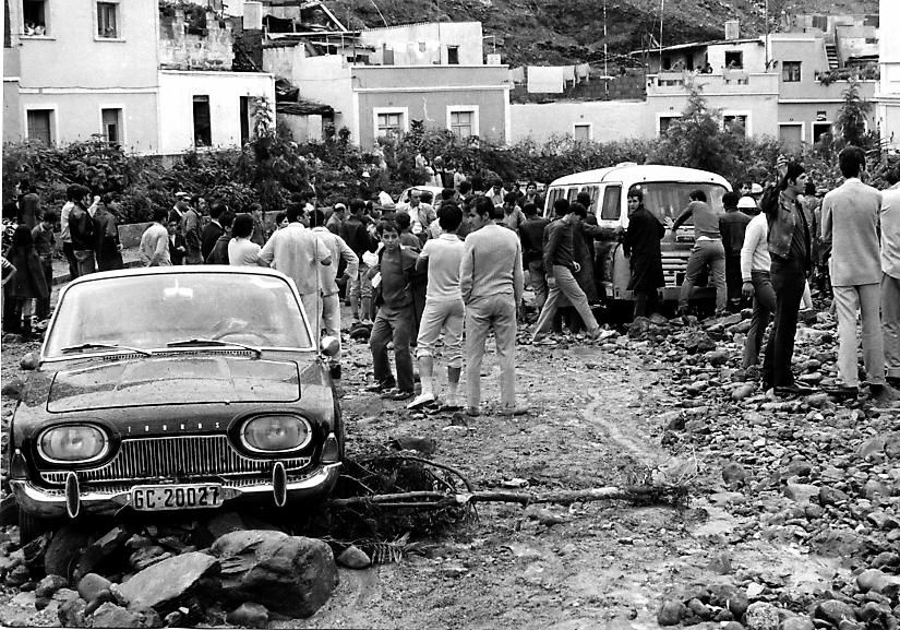 Imagen del barrio tras una riada