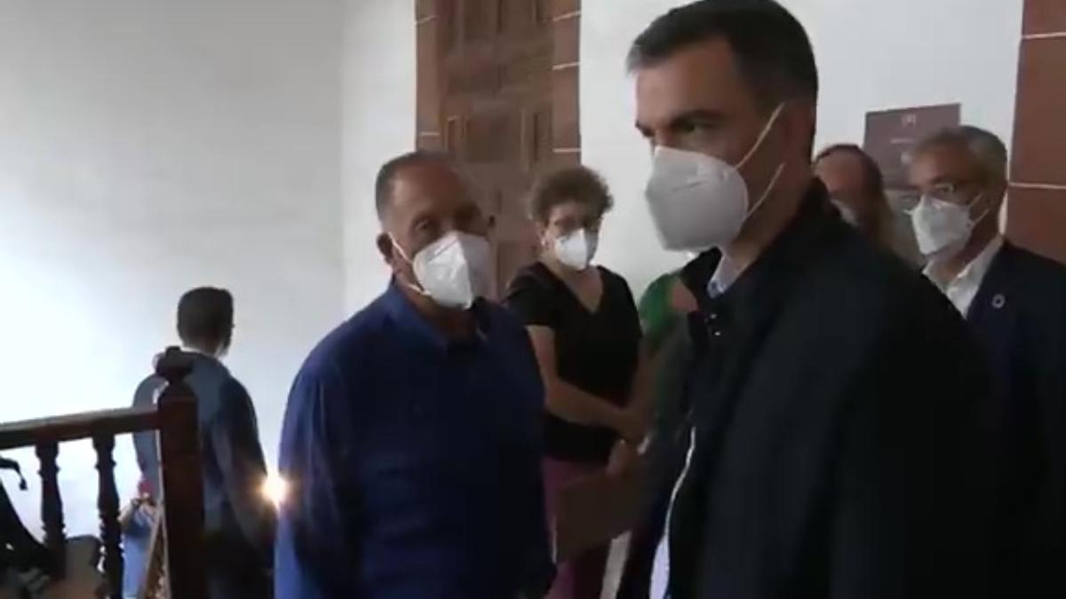 Pedro Sánchez visita La Palma