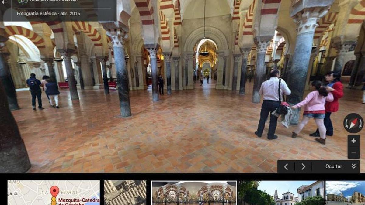 La Mezquita-Catedral en Google Maps.