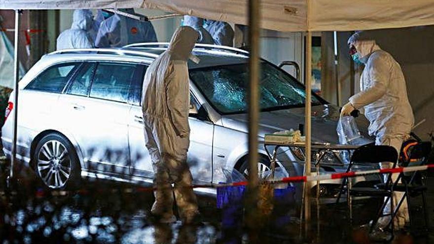 La policia treballa al lloc de l&#039;atropellament massiu