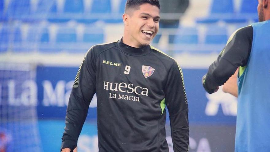 Cucho HernÃ¡ndez, durante su Ã©poca en el Huesca