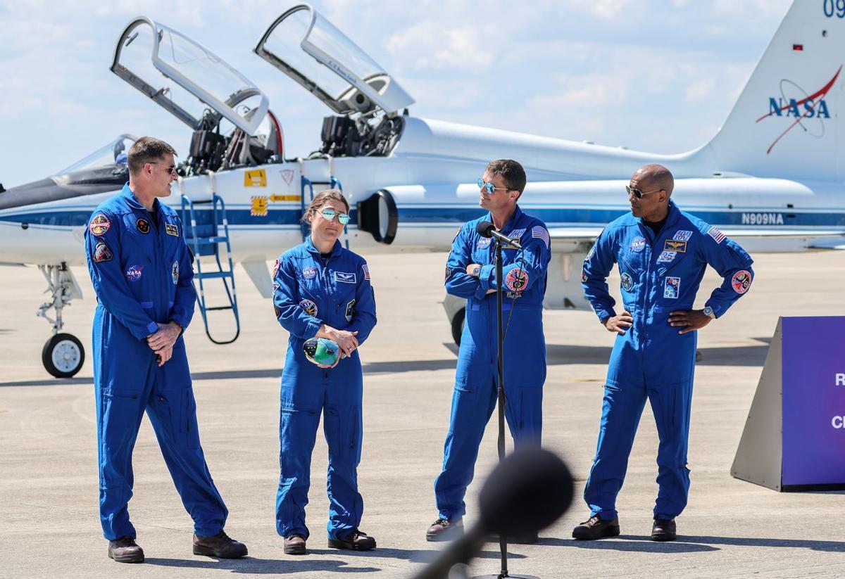 La tripulación del Artemis II de la NASA.