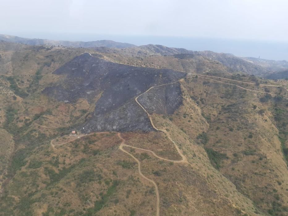 Incendio en los Montes de Málaga