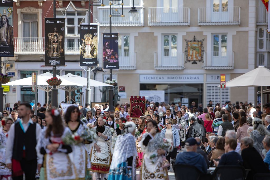 Las imágenes de la ofrenda floral a la Virgen de la Caridad en Cartagena