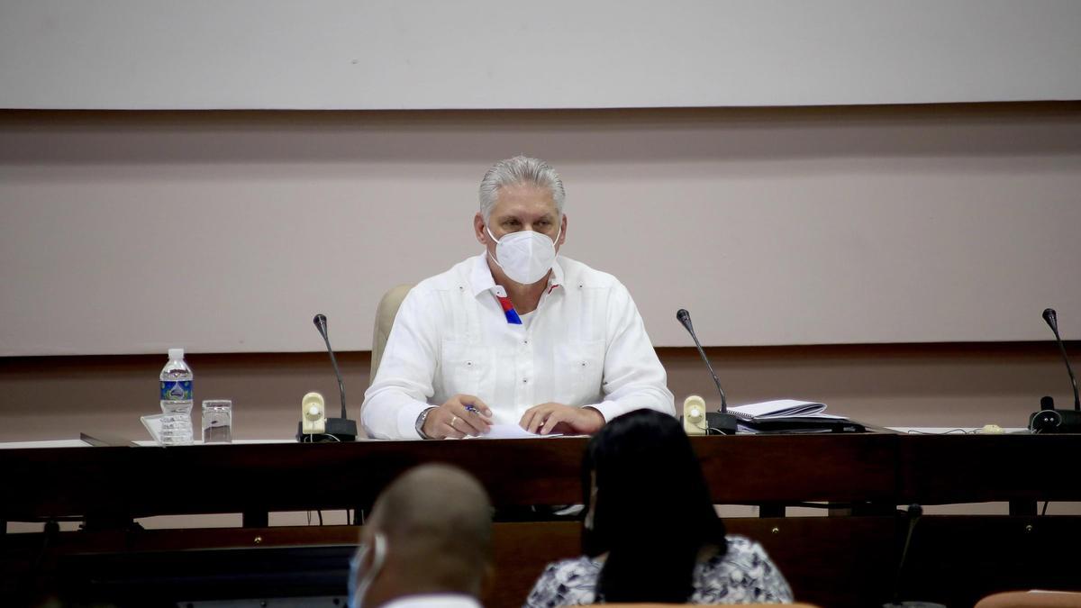 Miguel Díaz-Canel en el congreso del Partido Comunista de Cuba