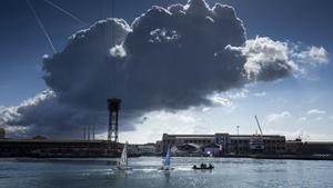 Transformación del Port Vell, en el puerto de Barcelona, para acoger la Copa América de Vela.