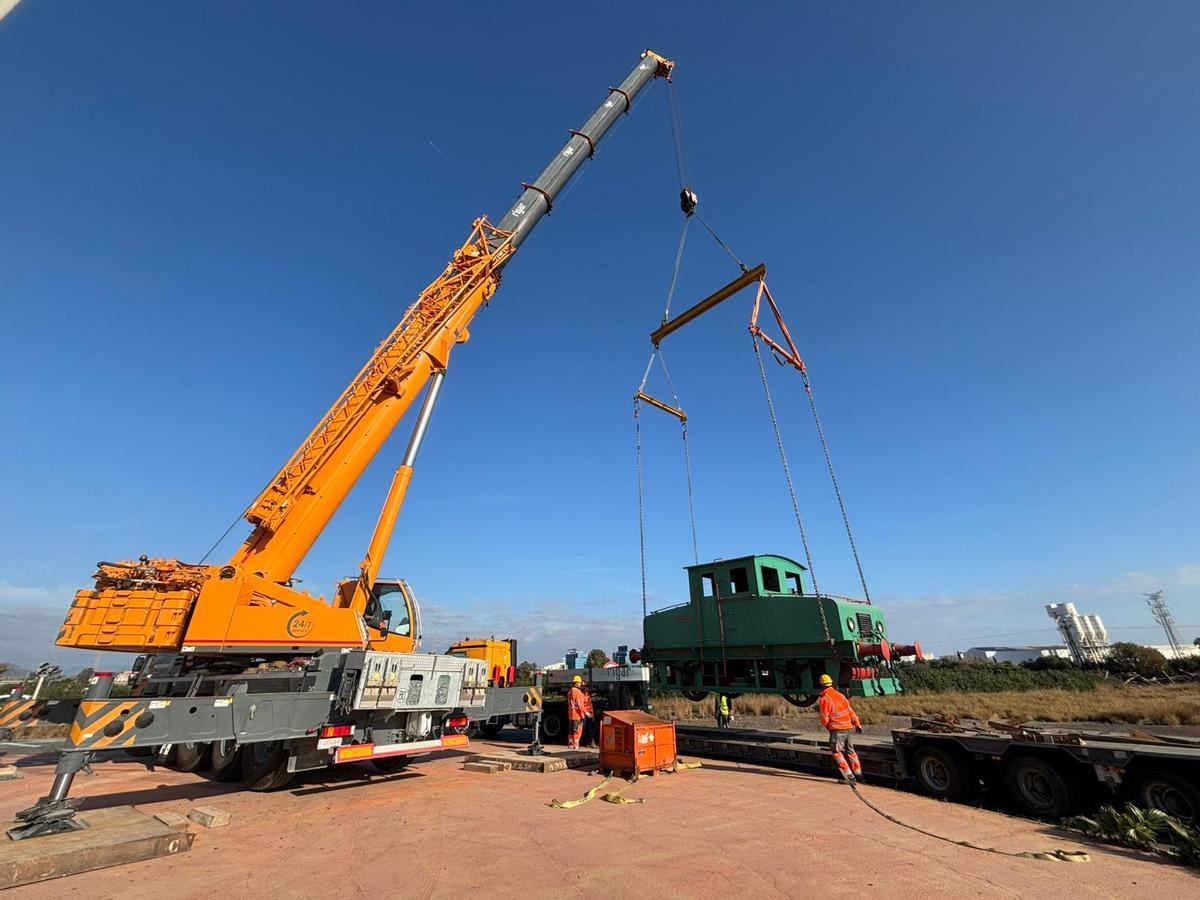 Durante los trabajos de traslado.