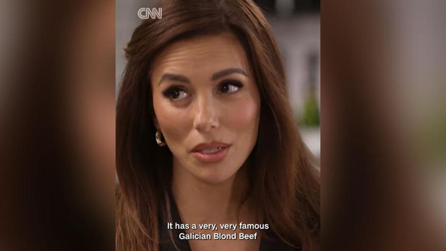 Eva Longoria se enamora del pulpo y la carne gallega